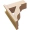 Ekena Millwork 7 1/2-in W x 18-in D x 22-in H Funston Block Rough Cedar Woodgrain TimberThane Outlooker, Primed Tan OUTUR075X18X22FST44RCPR - alternate 6